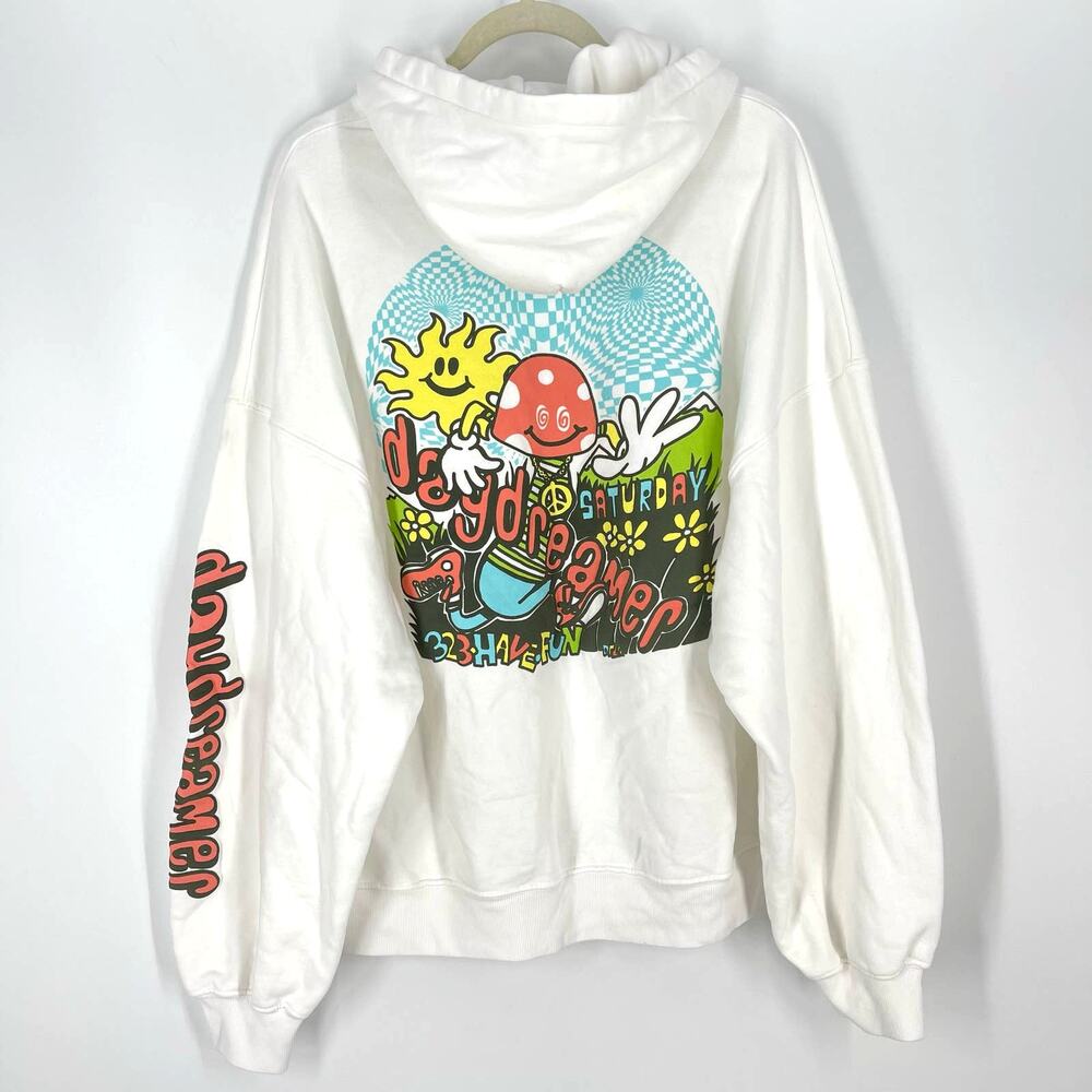 Daydreamer Flyer Oversized Mushroom Hoodie‎ Sweatershirt Size Medium
